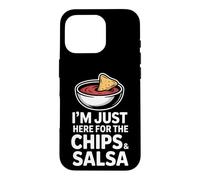 Carcasa para iPhone 16 Pro Chips Divertidos y Salsa Diciendo Que Estoy aquí para ello