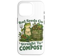 Carcasa para iPhone 16 Pro Chiste humorístico de Rana de jardinería
