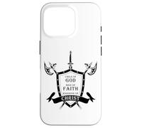 Carcasa para iPhone 16 Pro Christian Men: Child of God, Man of Faith, Warrior of Christ