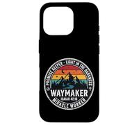 Carcasa para iPhone 16 Pro Christian Waymaker Promise Keeper Isaías 42:16 Diseño Retro