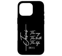 Carcasa para iPhone 16 Pro Christian Worship Women Men Kids Jesus The Way Truth Life