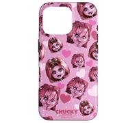 Carcasa para iPhone 16 Pro Chucky and Tiffany Hearts All-Over Print
