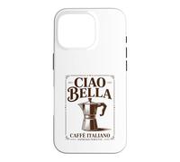Carcasa para iPhone 16 Pro Ciao Bella Moka Italiana Arte Vintage Café