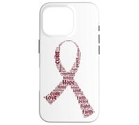 Carcasa para iPhone 16 Pro Cinta de curación de Amor con Esperanza de Conciencia sobre el cáncer de mieloma múltiple