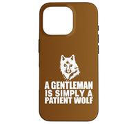 Carcasa para iPhone 16 Pro Cita de Caballero Lobo Motivacional Inspirador