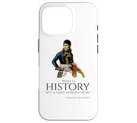 Carcasa para iPhone 16 Pro Cita de Napoleón Bonaparte sobre la Historia