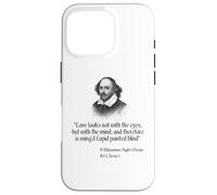 Carcasa para iPhone 16 Pro Cita de Shakespeare - El Amor no se ve con los Ojos