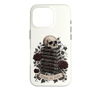 Carcasa para iPhone 16 Pro Clase de 2030 Skull Novelas de Literatura clásica Amante de los Libros