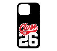 Carcasa para iPhone 16 Pro Clase de 26 Grow with Me Graduate 2026 Estilo Deportivo Oscuro