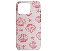 Carcasa para iPhone 16 Pro Coastal Beach Summer Ocean Seashell Aesthetic Pink