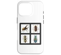 Carcasa para iPhone 16 Pro Colección de Ilustraciones de escarabajos Hermosos escarabajos
