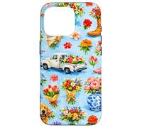 Carcasa para iPhone 16 Pro Collage Floral BootSpring Summer Coquette Estética Preppy