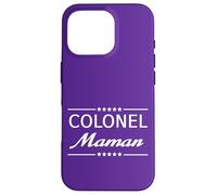 Carcasa para iPhone 16 Pro Colonel Maman Femme Militaire Humour Mère Obéir Discipline