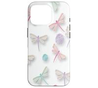 Carcasa para iPhone 16 Pro Colorful Dragonfly Pattern For Women Girls Cute Aesthetic