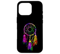 Carcasa para iPhone 16 Pro Colorful Dreamcatcher Feathers Native Tribal