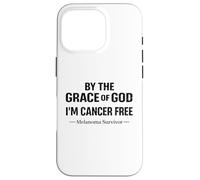 Carcasa para iPhone 16 Pro Conciencia sobre el Melanoma Soy una fe Cristiana Libre de cáncer de Melanoma