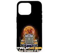 Carcasa para iPhone 16 Pro Conductor de camión Tractor Remolque 18 Wheeler Funny Trucker