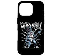 Carcasa para iPhone 16 Pro Conejo de Guitarra eléctrica Hop and Roll Heavy Metal Easter Bunny