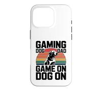 Carcasa para iPhone 16 Pro Controlador Gaming Dog Dad Game On Dog On Gamer