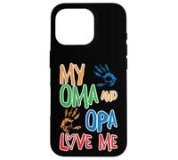 Carcasa para iPhone 16 Pro Convertirse en Abuelo y Abuela - Mis Abuelos me Quieren