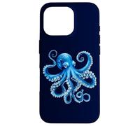 Carcasa para iPhone 16 Pro Cool Blue Octopus Sea Ocean Lover,Tentacles Octopus Lover