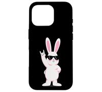 Carcasa para iPhone 16 Pro Cool Bunny Rock On Funny Rabbit - Gafas de Sol