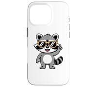 Carcasa para iPhone 16 Pro Cool Charming Raccoon with Sunglasses