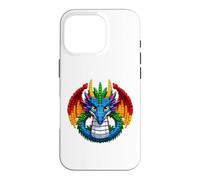 Carcasa para iPhone 16 Pro Cool Dragon Master Builder Building Blocks Bricks Kids Boys