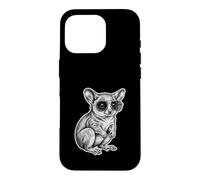 Carcasa para iPhone 16 Pro Cool Gálago Gafas Dibujo Bush Baby