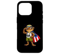 Carcasa para iPhone 16 Pro Coqui Frog Puerto Rico Puerto Rican Flag Taino Boricua