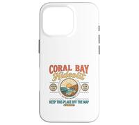 Carcasa para iPhone 16 Pro Coral Bay Hideout, diseño Retro de Cala Costera