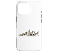 Carcasa para iPhone 16 Pro Corgi de Estilo Retro para Perros, Boxeador, Husky, Chihuahua Basset Hound