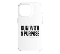 Carcasa para iPhone 16 Pro Corre con un propósito Cristiano Corriendo 1 Corintios 9:26-27