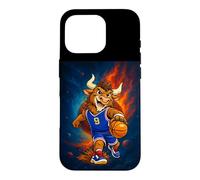 Carcasa para iPhone 16 Pro Cosmic Basketball Mascot Player Galaxy Space Graphic