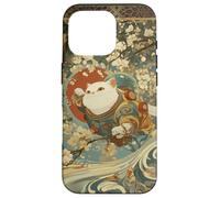 Carcasa para iPhone 16 Pro Cosmic Cat Ukiyo E Espacio Japonés Neko
