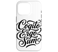Carcasa para iPhone 16 Pro Cotización de Pensador filósofo Latino de Cogito Ergo Sum
