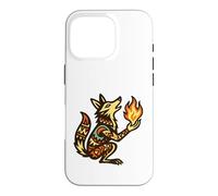 Carcasa para iPhone 16 Pro Coyote roba Fuego Leyenda nativa Americana