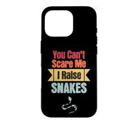 Carcasa para iPhone 16 Pro Criador de Serpientes Divertido Retro You Can't Scare Me I Raise Snakes