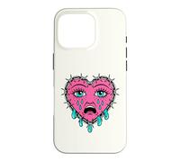 Carcasa para iPhone 16 Pro Crying Heart Tattoo - Traditional Old School Tattooed Inked