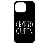 Carcasa para iPhone 16 Pro Crypto Queen para Mujeres en criptomonedas/NFT Girls Crypto