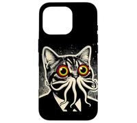 Carcasa para iPhone 16 Pro Cthulhu Cat Encounter Cosmic Mythos Felino