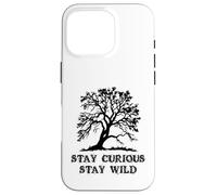 Carcasa para iPhone 16 Pro Curious Stay Inspirationa Wild Tree Silhouette Nature Lover