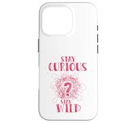 Carcasa para iPhone 16 Pro Curious Stay Wild Distressed Question Mark Motivational