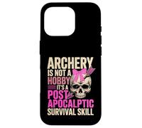 Carcasa para iPhone 16 Pro Cute Archery Girl Not A Hobby It's Post Apocalyptic Skill