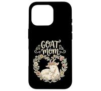 Carcasa para iPhone 16 Pro Cute Floral Goat Mom Homestead Farmer Mother