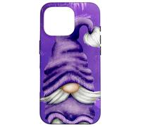 Carcasa para iPhone 16 Pro Cute GNOME Graphic For Gardener and Spring and Summer Purple
