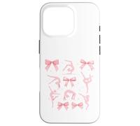 Carcasa para iPhone 16 Pro Cute Gymnastics Bows Aesthetic Gymnast Lover Design