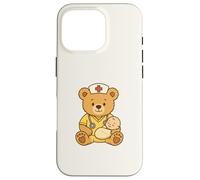 Carcasa para iPhone 16 Pro Cute NICU Nurse Teddy Bear Students Neonatal Care Unit Staff