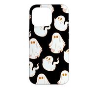 Carcasa para iPhone 16 Pro Cute Spooky Ghost Pastel Goth Retro Groovy Halloween Black