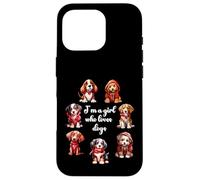 Carcasa para iPhone 16 Pro Cute Valentines Day Puppy Love - Soy una Chica Que ama a los Perros